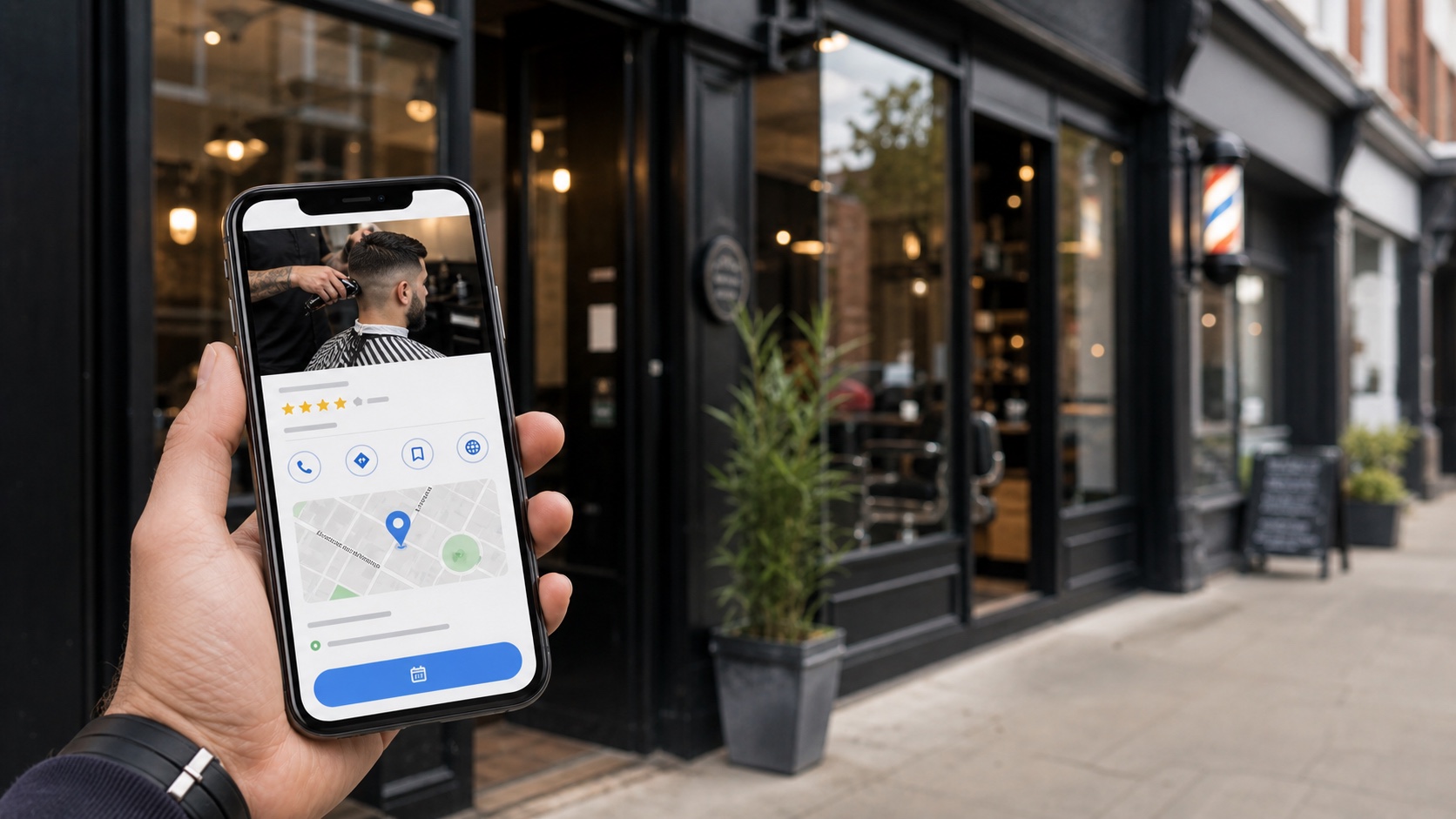 Google Business Profile booking links for barbers